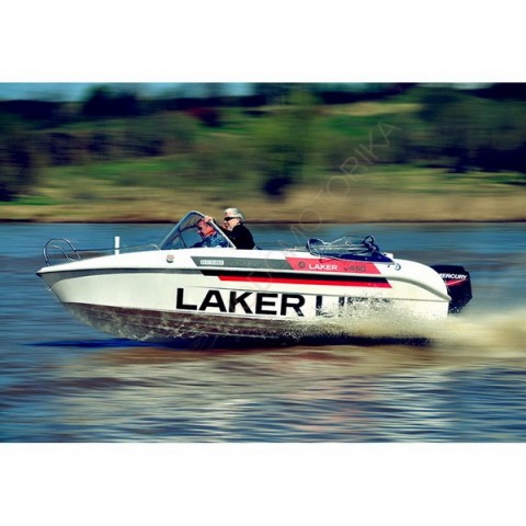 Лодка стеклопластиковая LAKER V450 Стандарт (цветной)